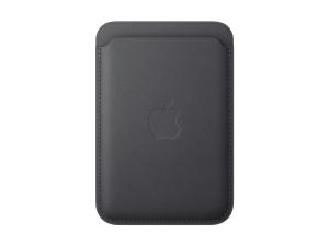 Apple - Portefeuille pour téléphone portable / carte de crédit - compatibilité avec MagSafe - microvolume, tissu fin - noir - MA6W4ZM/A - Coques et étuis pour téléphone portable