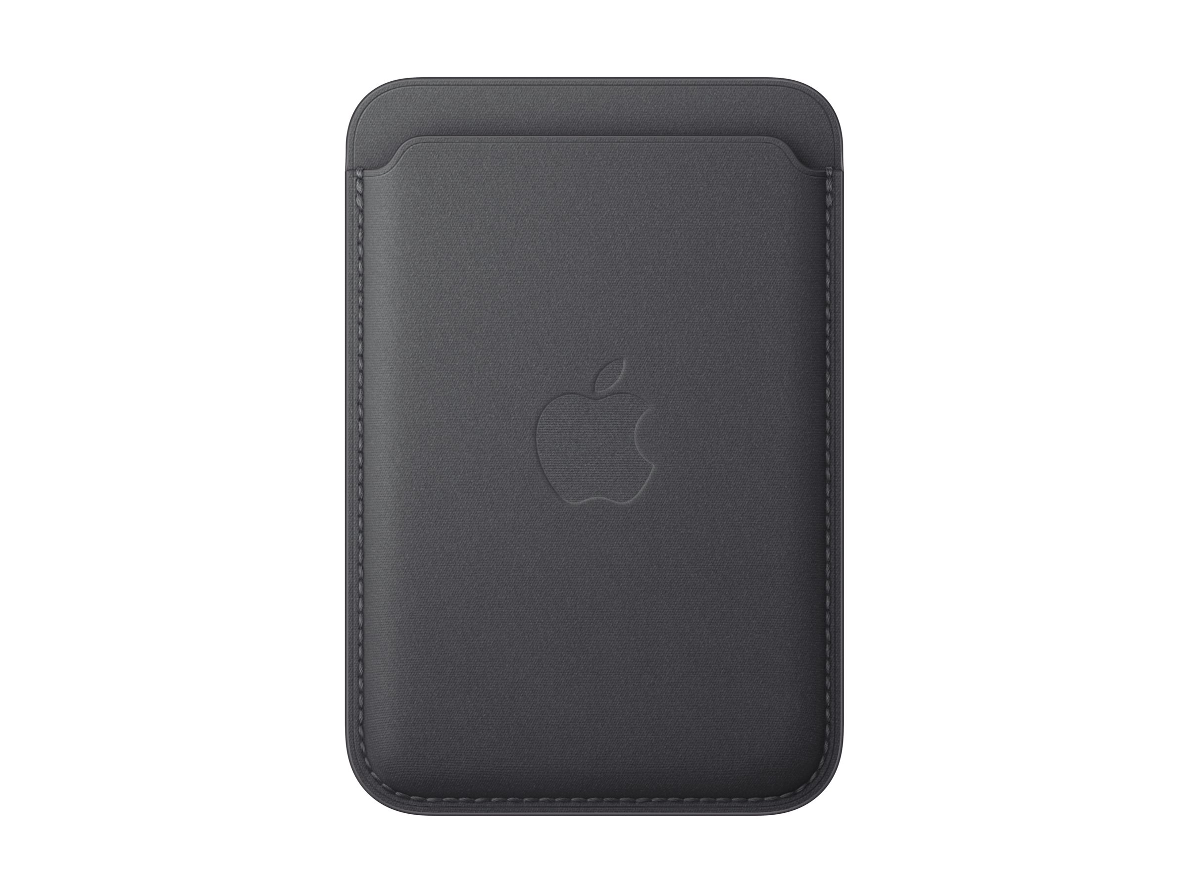 Apple - Portefeuille pour téléphone portable / carte de crédit - compatibilité avec MagSafe - microvolume, tissu fin - noir - MA6W4ZM/A - Coques et étuis pour téléphone portable