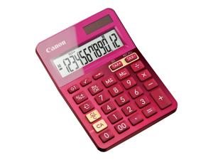 Canon LS-123K - Calculatrice de bureau - 12 chiffres - panneau solaire, pile - rose métallique - 9490B003AA - Calculatrices