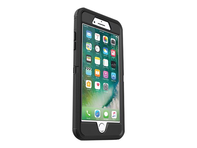OtterBox Defender Series - Boîtier de protection pour téléphone portable - robuste - polycarbonate, caoutchouc synthétique - noir - pour Apple iPhone 7 Plus, 8 Plus - 77-56825 - Coques et étuis pour téléphone portable