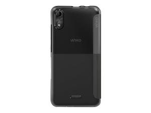 Wiko Easy - Étui à rabat pour téléphone portable - polycarbonate, polyuréthanne thermoplastique (TPU) - gris volcanique - pour Wiko Y51 - WKPRFOGYK211 - Coques et étuis pour téléphone portable