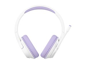 Belkin SoundForm Inspire - Écouteurs avec micro - circum-aural - Bluetooth - sans fil, filaire - jack 3,5mm - lavande - AUD006BTLV - Écouteurs