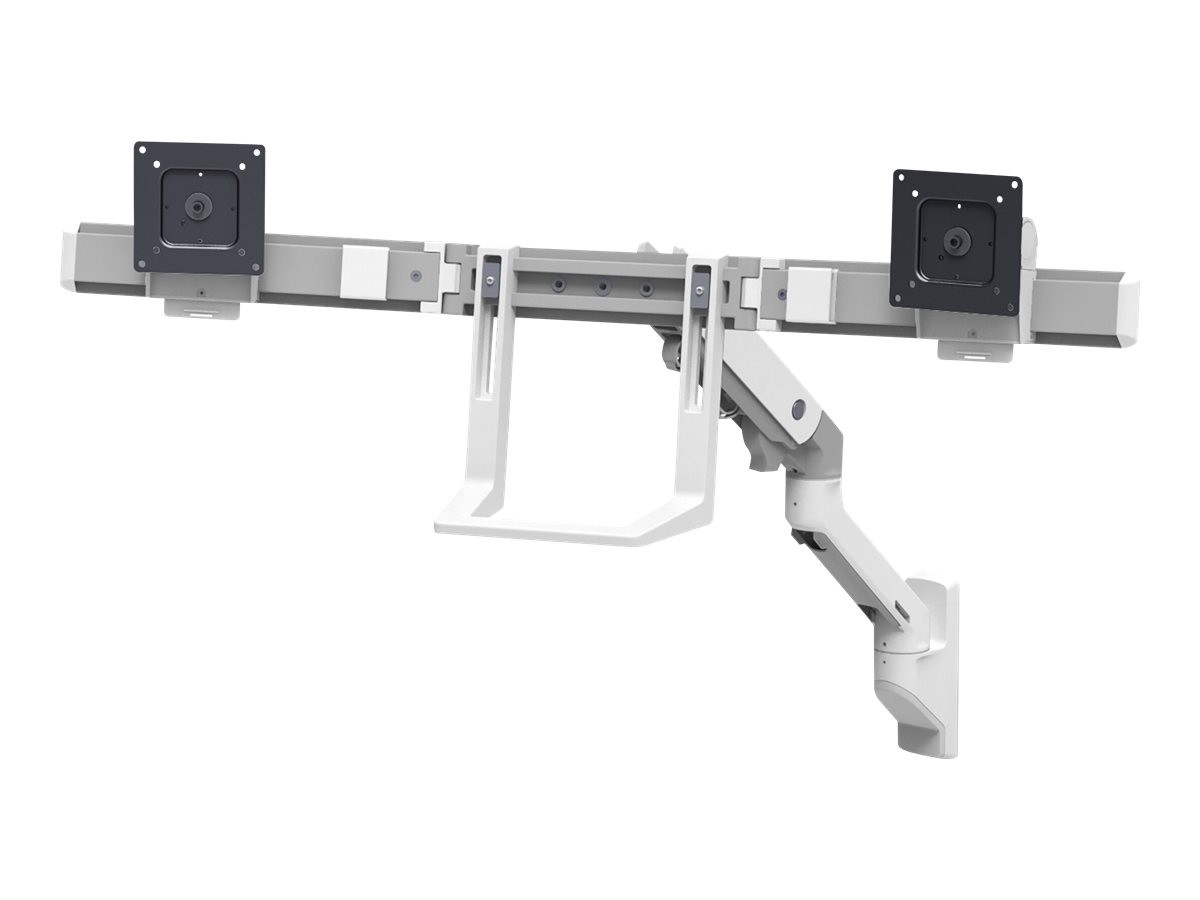 Ergotron HX - Kit de montage (poignée, bras articulé, support mural, 2 pivots, arc charnière, extension) - pour 2 écrans LCD - blanc - Taille d'écran : jusqu'à 32 pouces - 45-479-216 - Montages pour TV et moniteur
