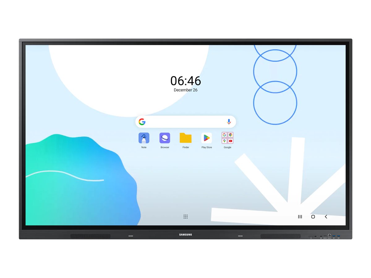 Samsung Interactive Display WA86D - Classe de diagonale 86" WAD Series écran LCD rétro-éclairé par LED - éducation/entreprise - avec tableau blanc interactif intégré, écran tactile (multitouch) - Android - 4K UHD (2160p) 3840 x 2160 - gris sidéral - LH86WADWLGCXEN - Écrans tactiles grand format