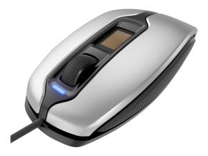 CHERRY MC4900 - Souris - droitiers et gauchers - optique - 3 boutons - filaire - USB - argent/noir - JM-A4900 - Souris