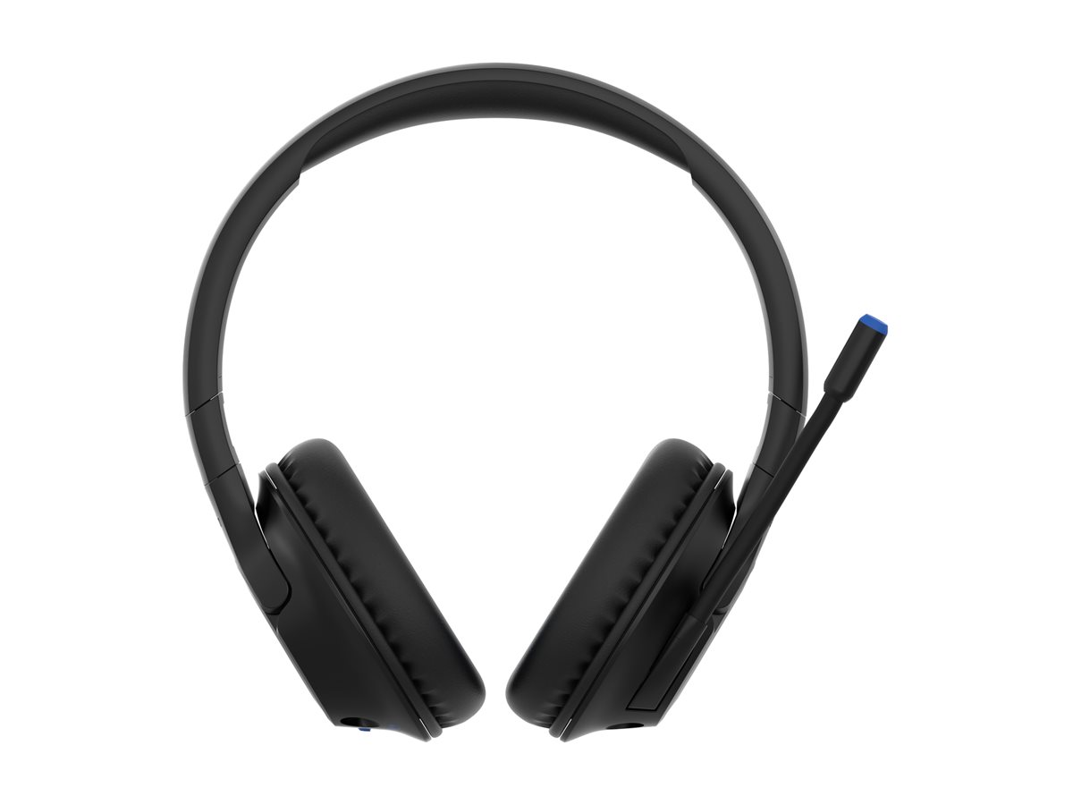 Belkin SoundForm Inspire - Écouteurs avec micro - circum-aural - Bluetooth - sans fil, filaire - jack 3,5mm - noir - AUD006BTBLK - Écouteurs