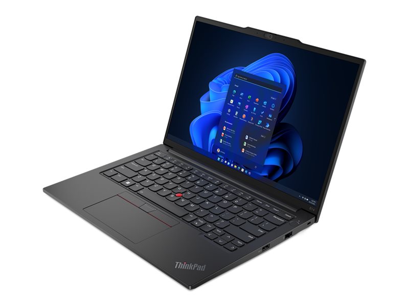 Lenovo ThinkPad E14 Gen 5 21JK - Conception de charnière à 180 degrés - Intel Core i7 - 13700H / jusqu'à 5 GHz - Win 11 Pro - Carte graphique Intel Iris Xe - 16 Go RAM - 512 Go SSD TCG Opal Encryption 2, NVMe - 14" IPS 1920 x 1200 - Gigabit Ethernet - Wi-Fi 6 - noir graphite - clavier : Français - avec 1 an de support Premier Lenovo - 21JK00DJFR - Ordinateurs portables