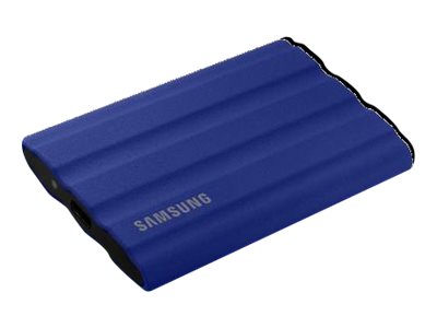Samsung T7 Shield MU-PE1T0R - SSD - chiffré - 1 To - externe (portable) - USB 3.2 Gen 2 (USB-C connecteur) - AES 256 bits - bleu - MU-PE1T0R/EU - Disques SSD