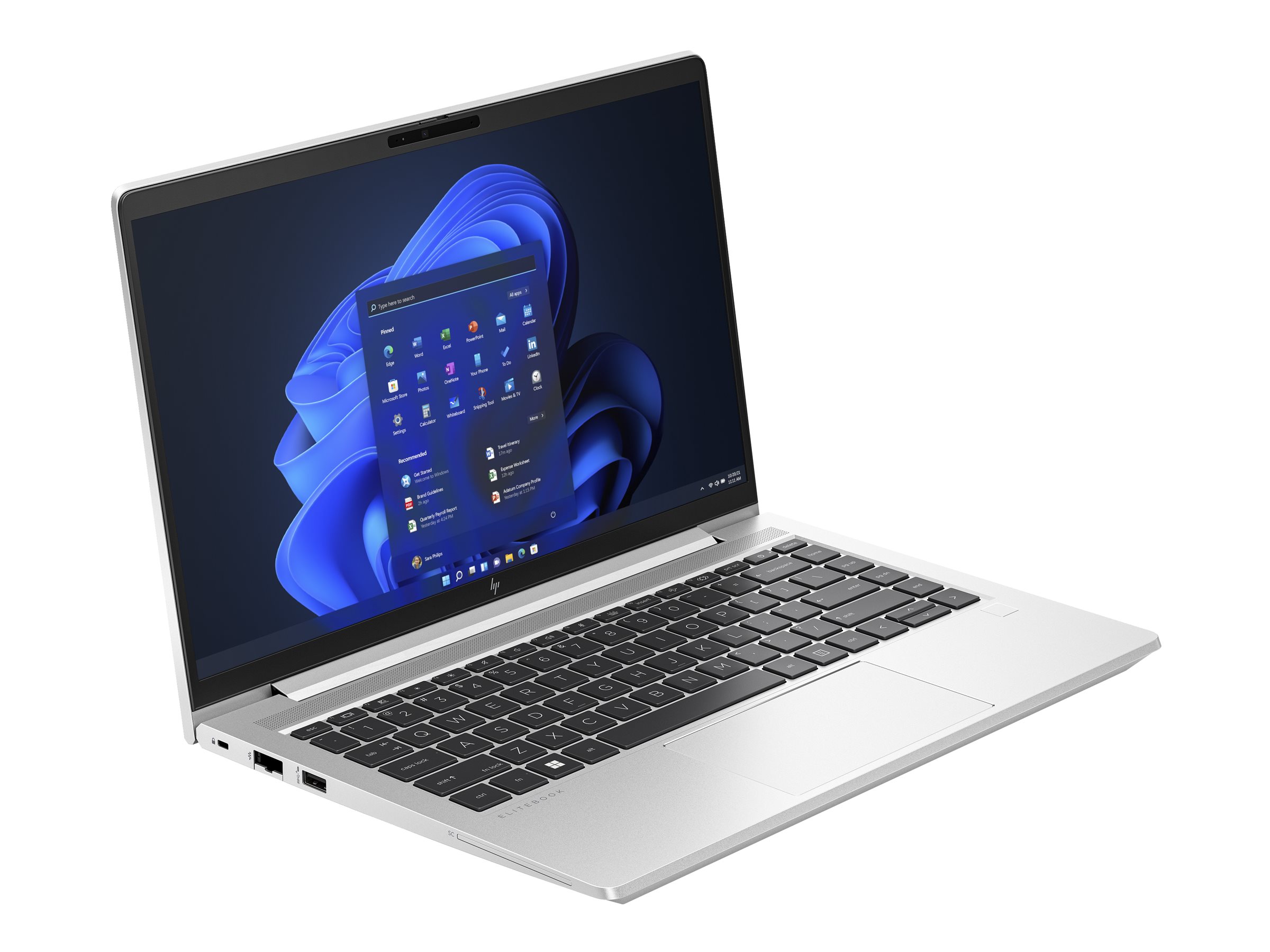 HP EliteBook 640 G10 Notebook - Conception de charnière à 180 degrés - Intel Core i5 - 1345U / jusqu'à 4.7 GHz - Win 11 Pro - Carte graphique Intel Iris Xe - 16 Go RAM - 1 To SSD NVMe, TLC - 14" IPS écran tactile 1920 x 1080 (Full HD) - Gigabit Ethernet - NFC, Wi-Fi 6E, carte sans fil Bluetooth 5.3 - brochet argent aluminium - clavier : Français - 817G3EA#ABF - Ordinateurs portables