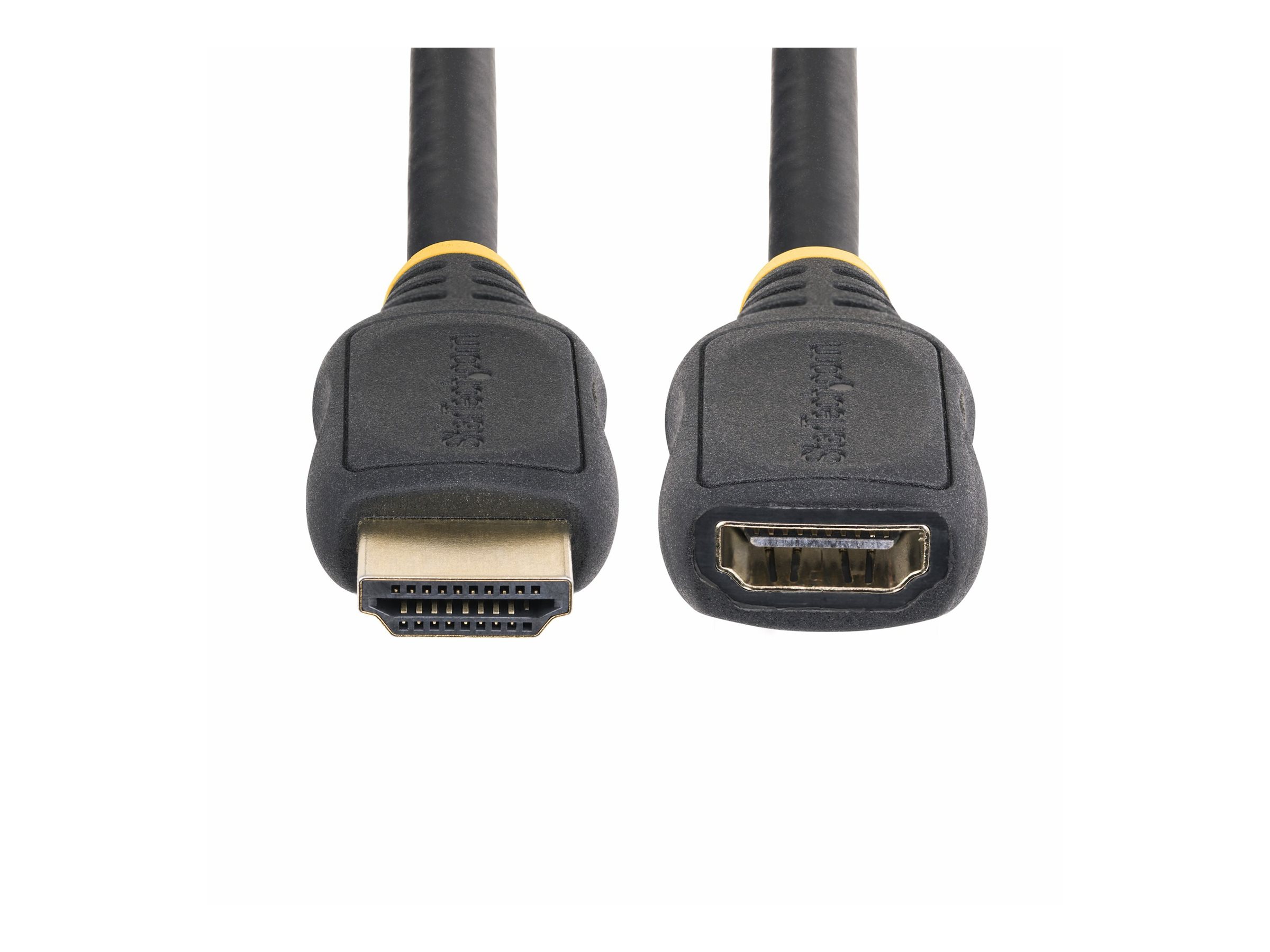 StarTech.com Câble d'Extension HDMI 2.0 de 1 m, Câble HDMI, 4K60Hz, M/F - High Speed - câble de rallonge HDMI - HDMI mâle pour HDMI femelle - 1 m - blindé - noir - support pour 4K60Hz, passif - HD2MF3FL - Câbles HDMI