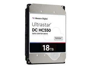 WD Ultrastar DC HC550 WUH721818AL5204 - Disque dur - 18 To - interne - 3.5" - SAS 12Gb/s - 7200 tours/min - mémoire tampon : 512 Mo - 0F38353 - Disques durs internes