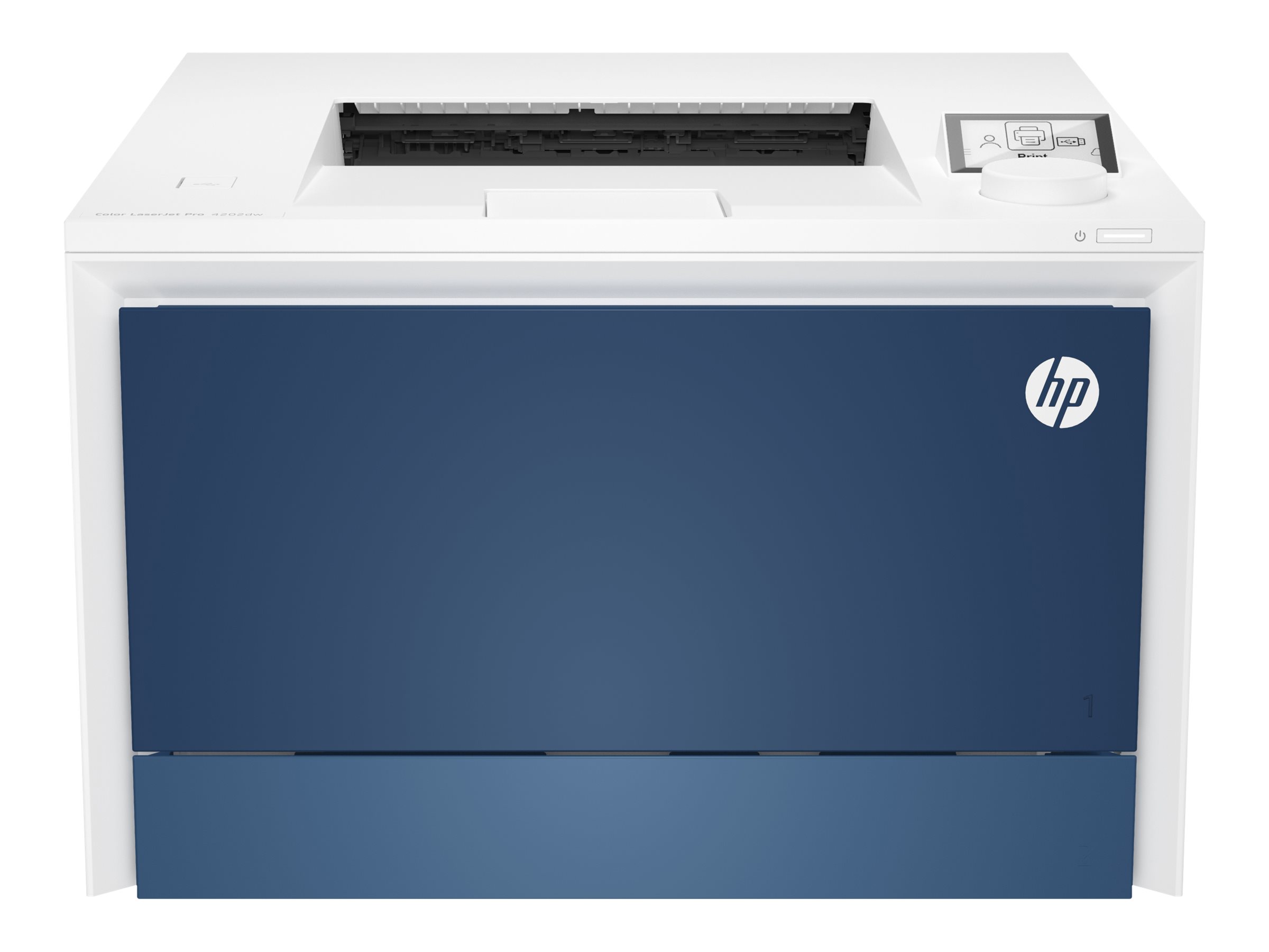 HP Color LaserJet Pro 4202dw - Imprimante - couleur - Recto-verso - laser - A4/Legal - 600 x 600 ppp - jusqu'à 35 ppm (mono)/jusqu'à 33 ppm (couleur) - capacité : 300 feuilles - USB 2.0, Gigabit LAN, hôte USB, Wi-Fi(ac), Bluetooth LE - 4RA88F#B19 - Imprimantes laser couleur