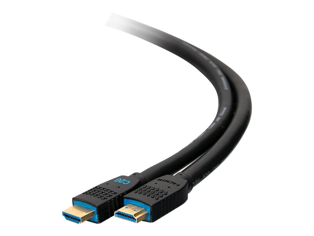 C2G 50ft 1080p HDMI Cable - In-Wall CMG (FT4) Rated - Performance Series - Standard - câble HDMI - HDMI mâle pour HDMI mâle - 15.2 m - noir - support 1080 p 60 Hz - C2G10389 - Accessoires pour systèmes audio domestiques