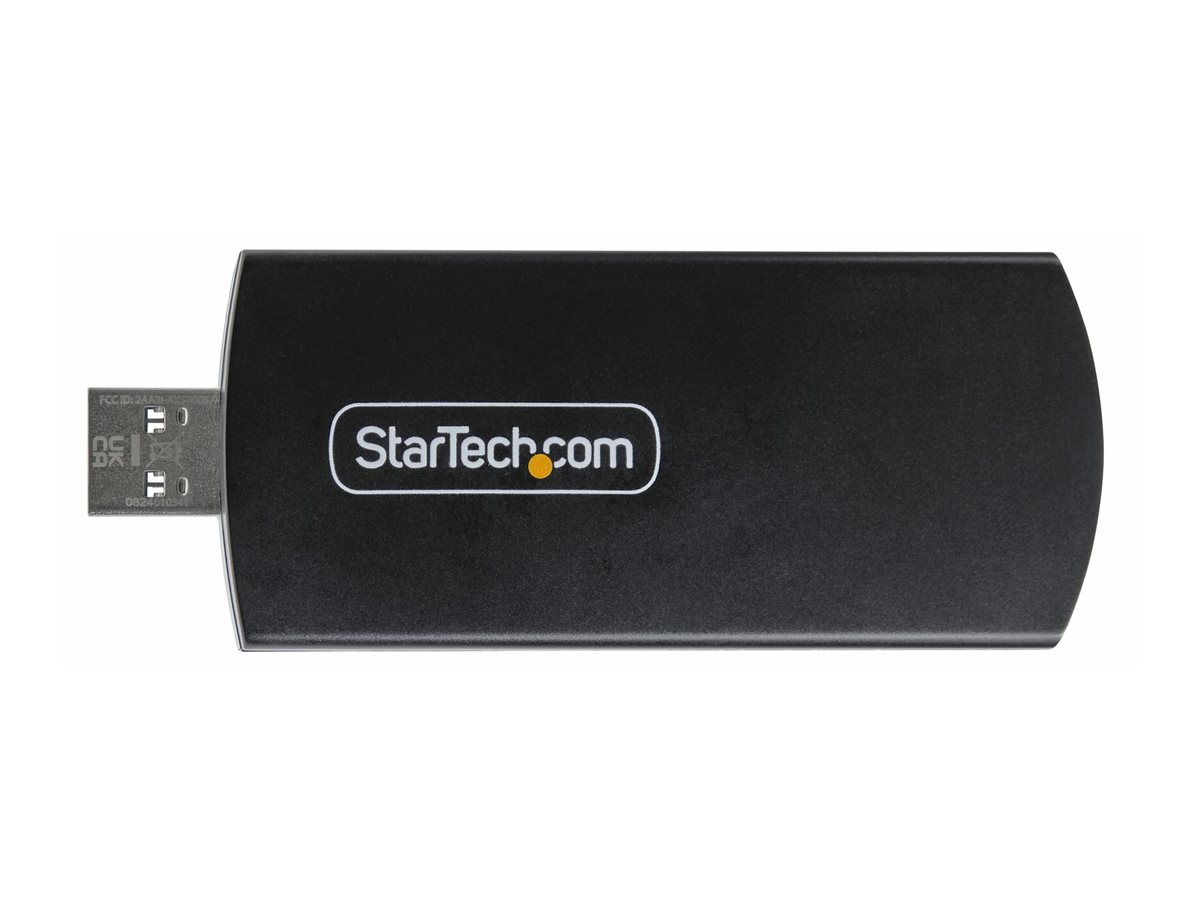 StarTech.com Wi-Fi 6E USB Adapter/Dongle, For Desktop/Laptop PC, Wireless NIC w/Foldable Antenna, WiFi Adapter Supports 802.11 b/g/n/ac/ax, 2.4/5/6 GHz Network Compatible - Adaptateur réseau - USB 3.0 - Wi-Fi 6E - noir - AX54005A-USB-WIFI-6E - Cartes réseau sans fil