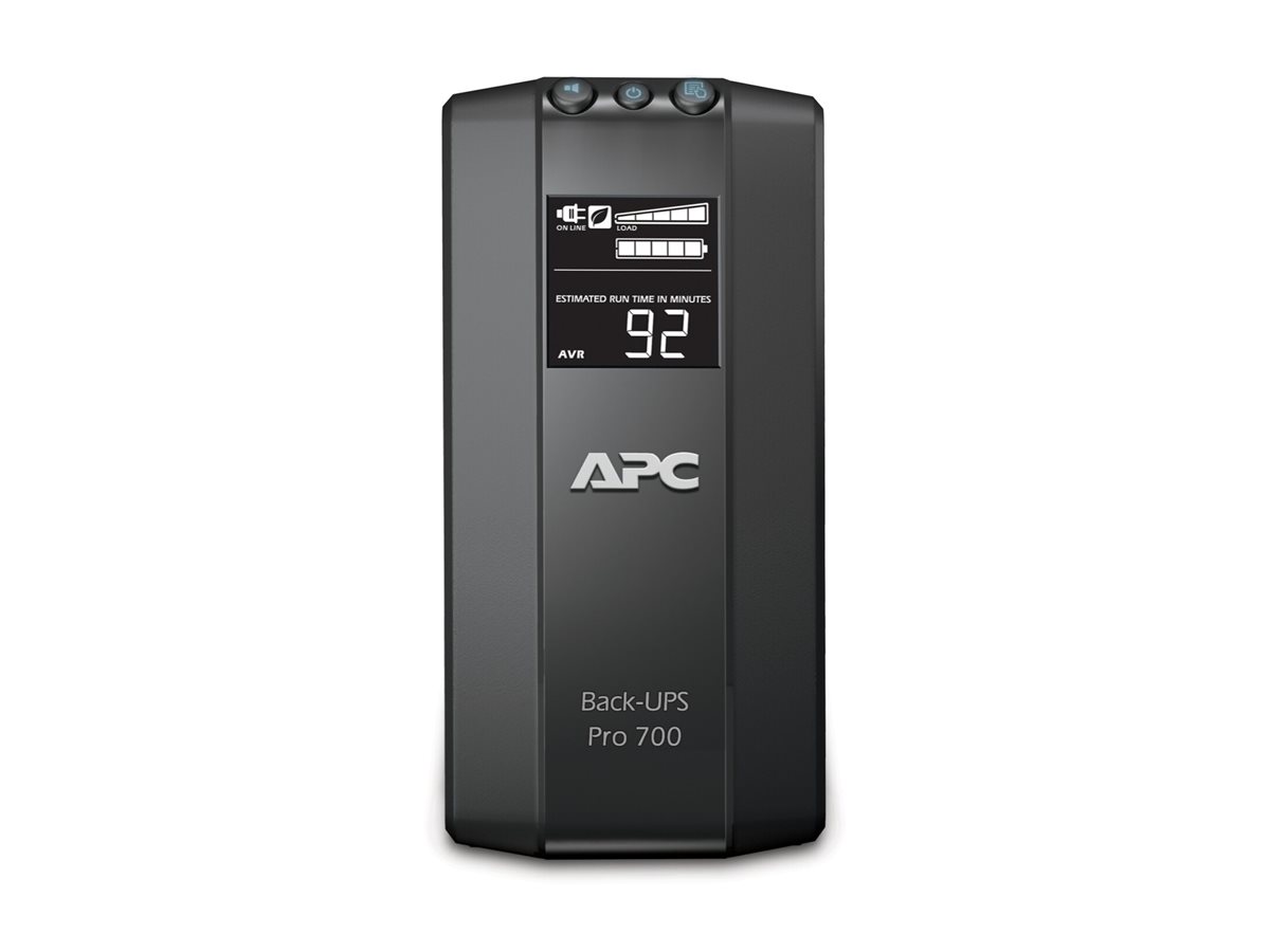 APC Back-UPS RS Commande principale LCD 700 - Onduleur - CA 120 V - 420 Watt - 700 VA - USB - connecteurs de sortie : 6 - noir - pour P/N: AR106SH4, AR106SH6, AR109SH4, AR109SH6, AR112SH4, AR112SH6, SCL500RM1UNC - BR700G - UPS autonomes