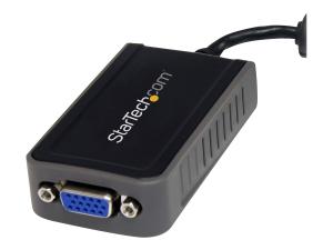 StarTech.com Adaptateur / Convertisseur vidéo USB 2.0 vers VGA HD15 - Carte graphique externe - Mâle / Femelle - 1440x900 - Adaptateur vidéo - Conformité TAA - USB mâle pour HD-15 (VGA) femelle - 7.5 cm - gris - pour P/N: MXT101MM - USB2VGAE2 - Accessoires pour téléviseurs