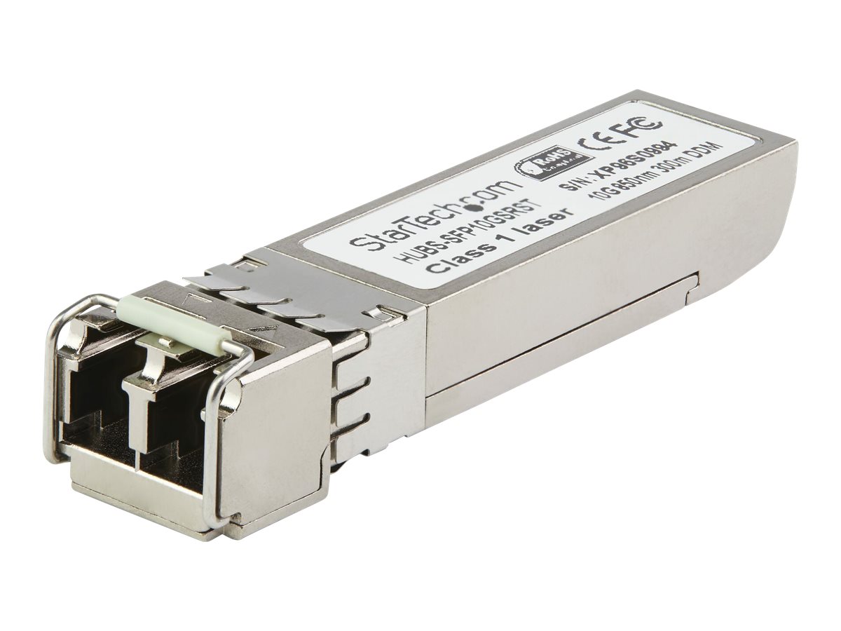 StarTech.com Module de transceiver SFP+ compatible Cisco SFP-10G-ZR-S - 10GBase-ZR - Garantie a vie - 10 Gbps - 80 km (SFP-10G-ZR-S-ST) - Module transmetteur SFP+ (équivalent à : Dell EMC SFP-10G-SR) - 10GbE - 10GBase-SR - LC multi-mode - jusqu'à 400 m - 850 nm - SFP10GSREMST - Transmetteurs optiques