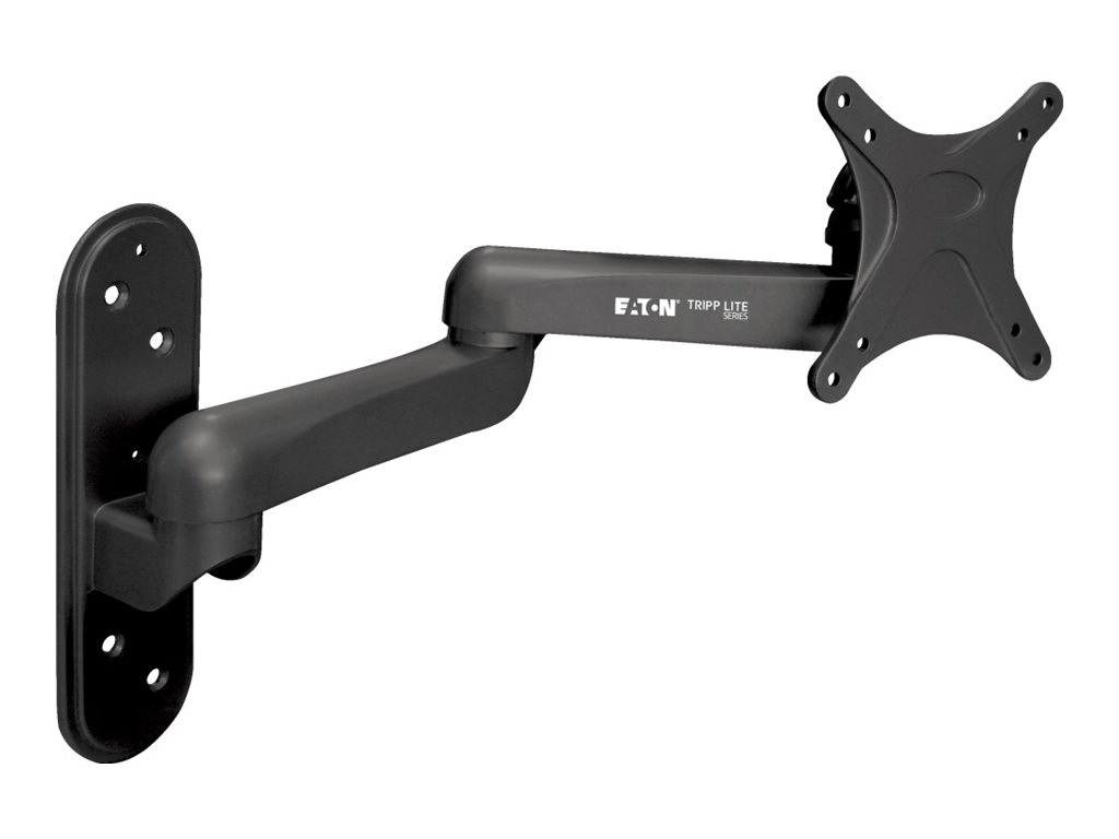 Eaton Tripp Lite Series Display TV LCD Wall Monitor Mount Fixed Arm Swivel/Tilt 13" to 27" TVs / EA / Flat-Screens - Support - pour Écran LCD - acier - noir - Taille d'écran : 13"-27" - montable sur mur - DWM1327SE - Montages d'équipement audio et vidéo