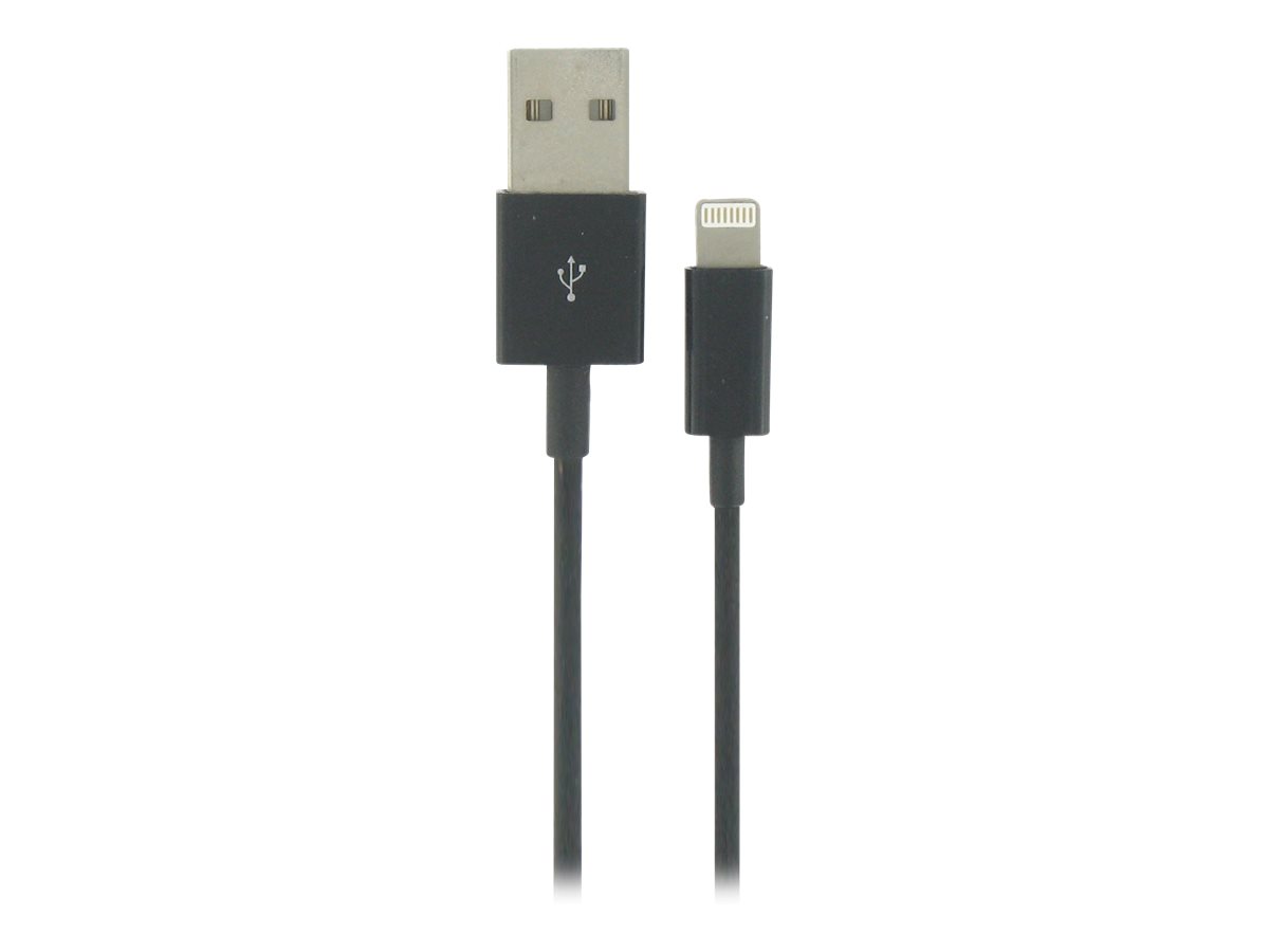 DLH - Câble Lightning - USB mâle pour Lightning mâle - 1 m - noir - DY-TU1704B - Câbles spéciaux
