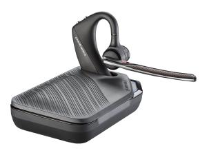 Poly Voyager 5200 - Voyager 5200 series - micro-casque - intra-auriculaire - montage sur l'oreille - Bluetooth - sans fil - Suppresseur de bruit actif - USB-A via adaptateur Bluetooth - noir - Certifié pour Microsoft Teams - 7K2F3AA - Écouteurs