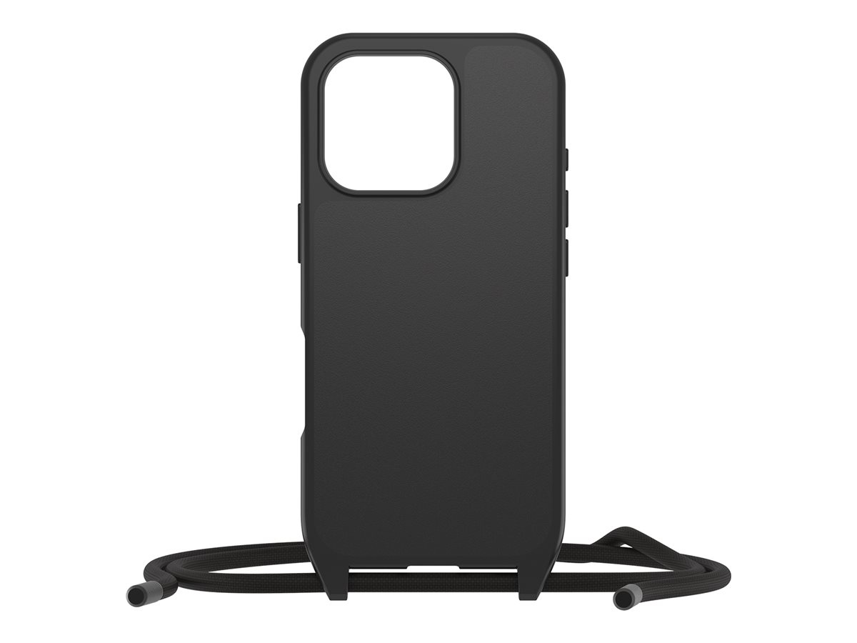 OtterBox React Series - Coque de protection pour téléphone portable - collier - compatibilité avec MagSafe - noir - pour Apple iPhone 16 Pro - 77-96826 - Coques et étuis pour téléphone portable