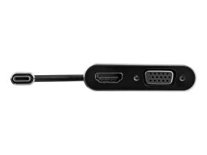 StarTech.com Adaptateur multiport AV numérique USB-C - VGA et HDMI 4K 30 Hz - Gris sidéral - Câble intégré - CDP2HDVGA - Adaptateur vidéo externe - IT6222 - USB-C - HDMI, VGA - gris sidéral - CDP2HDVGA - Adaptateurs vidéo grand public