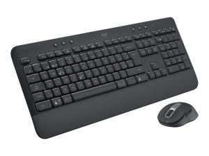 Logitech Signature MK650 Combo for Business - Ensemble clavier et souris - sans fil - Bluetooth LE - QWERTZ - Allemand - graphite - 920-010994 - Claviers