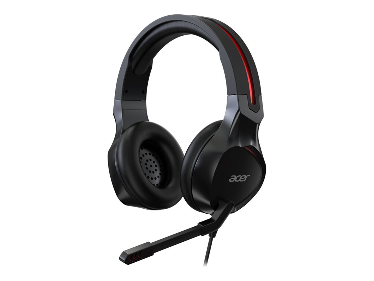 Acer Nitro Gaming - Micro-casque - circum-aural - filaire - jack 3,5mm - noir - pour Nitro 5; 50 - NP.HDS1A.008 - Écouteurs