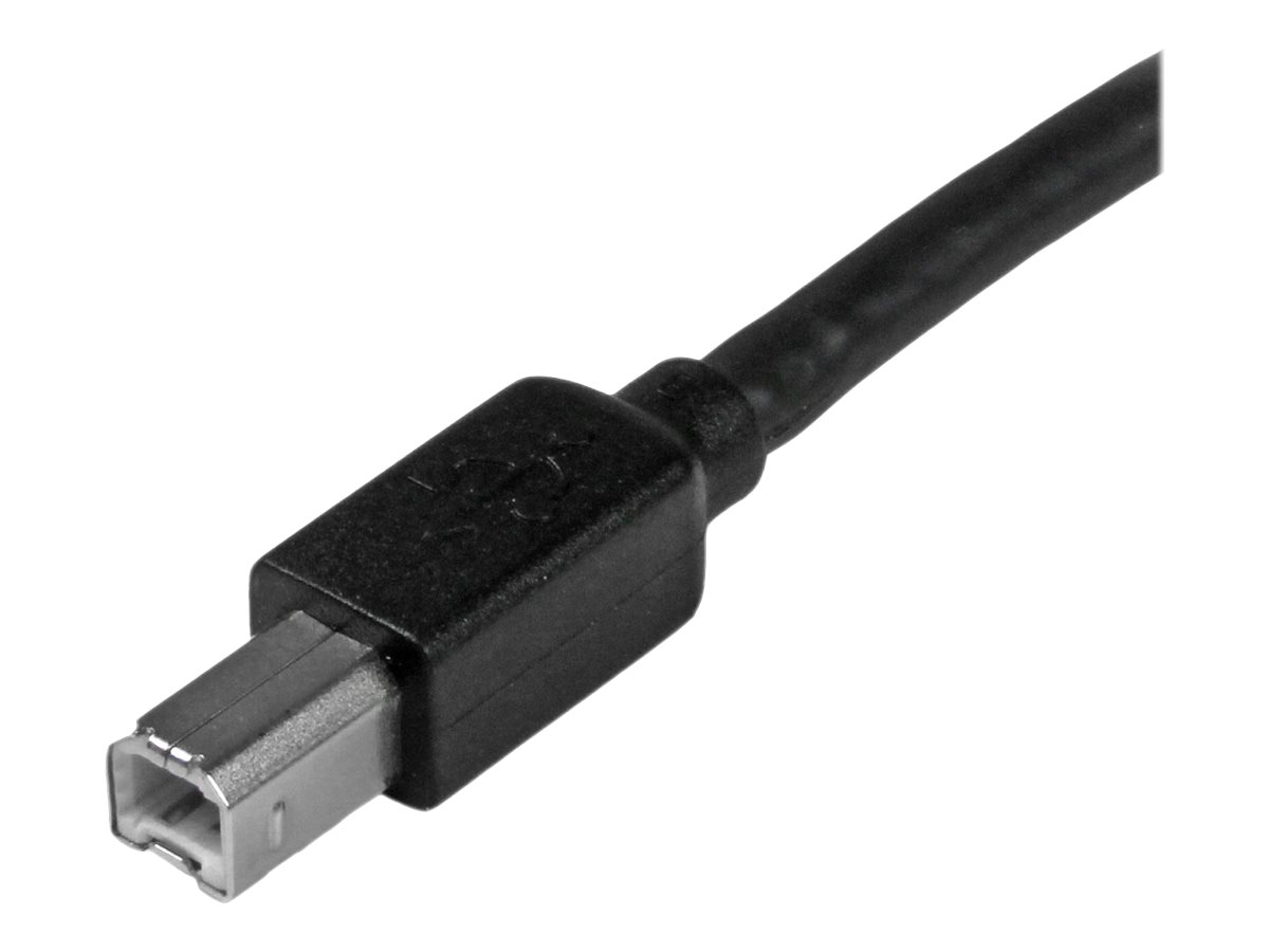 StarTech.com Câble USB Actif A vers B 15 m - Cable Imprimante USB A-B  - M/M - 1x USB A Mâle, 1x USB B Mâle - Noir - 15 mètres - Câble USB - USB type B (M) pour USB (M) - USB 2.0 - 15 m - actif - noir - pour P/N: ICUSB232D - USB2HAB50AC - Câbles USB