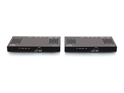 C2G HDMI HDBaseT + RS232 and IR over Cat Extender Box Transmitter to Box Receiver (18Gbps) - 4K 60Hz - Rallonge vidéo/audio/série - HDMI, HDBaseT - plus de CAT 6a - jusqu'à 100 m - C2G30026 - Prolongateurs de signal