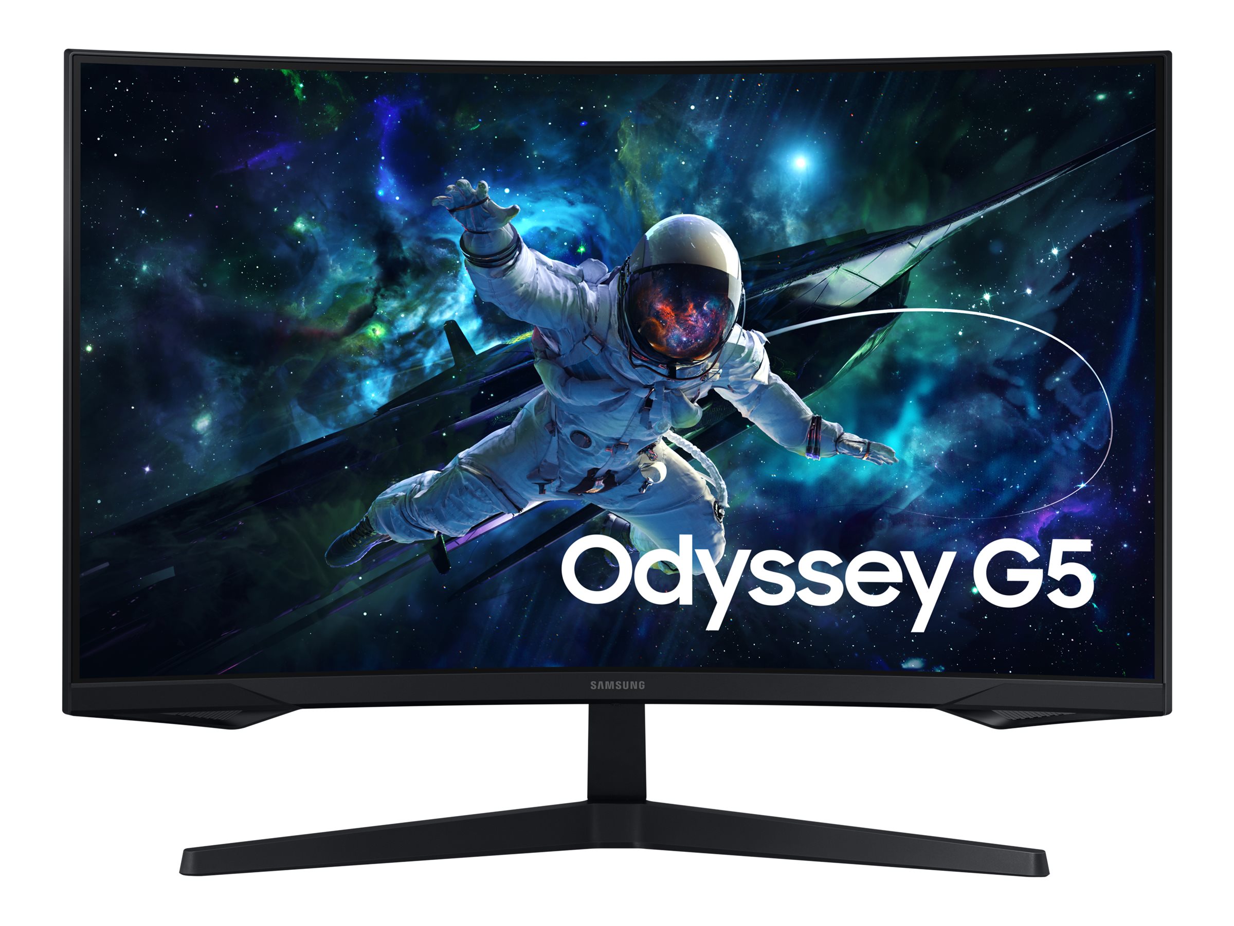 Samsung Odyssey G5 S32CG554EU - G55C Series - écran LED - jeux - incurvé - 32" - 2560 x 1440 QHD @ 165 Hz - VA - 300 cd/m² - 2500:1 - HDR10 - 1 ms - HDMI, DisplayPort - noir - LS32CG554EUXEN - Écrans d'ordinateur