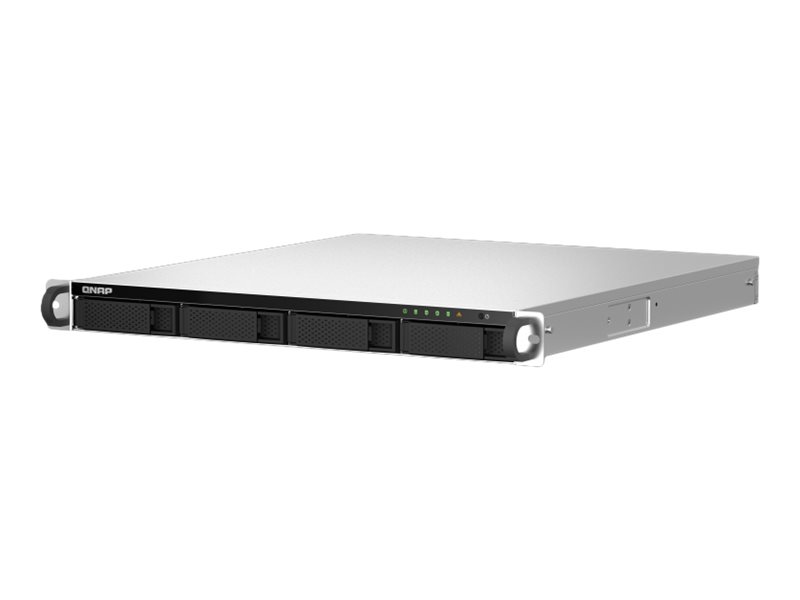QNAP TS-464U-RP - Serveur NAS - 4 Baies - rack-montable - SATA 6Gb/s - RAID RAID 0, 1, 5, 6, 10, JBOD - RAM 8 Go - 2.5 Gigabit Ethernet - iSCSI support - 1U - TS-464U-RP-8G - NAS