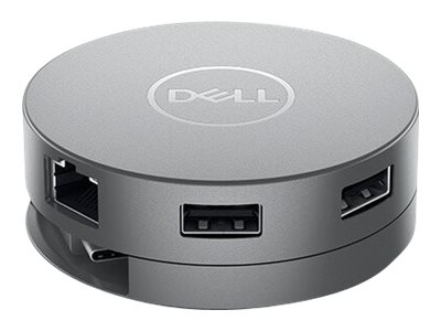 Dell Mobile Adapter DA310 - Station d'accueil - USB-C - VGA, HDMI, DP, USB-C - 1GbE - avec 3 ans de garantie matérielle de base - pour Latitude 3310, 3310 2-in-1, 5320 2-in-1, 5520, 7210 2-in-1, 7310, 7320 2-in-1, 7410, 7420 2-in-1, 7520, 9410 2-in-1, 9510; Precision Mobile Workstation 3560, 7550, 7750; XPS 13 9310 - DELL-DA310 - Stations d'accueil pour ordinateur portable