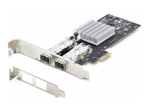 StarTech.com Carte Réseau GbE SFP 2 Port, Fibre Optique PCIe Ethernet NIC - Adaptateur réseau - PCIe 2.0 - Gigabit SFP x 2 - noir - P021GI-NETWORK-CARD - Cartes réseau