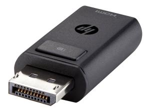 HP DisplayPort to HDMI Adapter - Adaptateur vidéo - DisplayPort mâle pour HDMI femelle - pour EliteBook 8770; ProBook 64X G4, 650 G5; ZBook 14 G2, 14u G4, 15 G2, 15u G2, 15u G4, 17 G3 - F3W43AA - Câbles HDMI