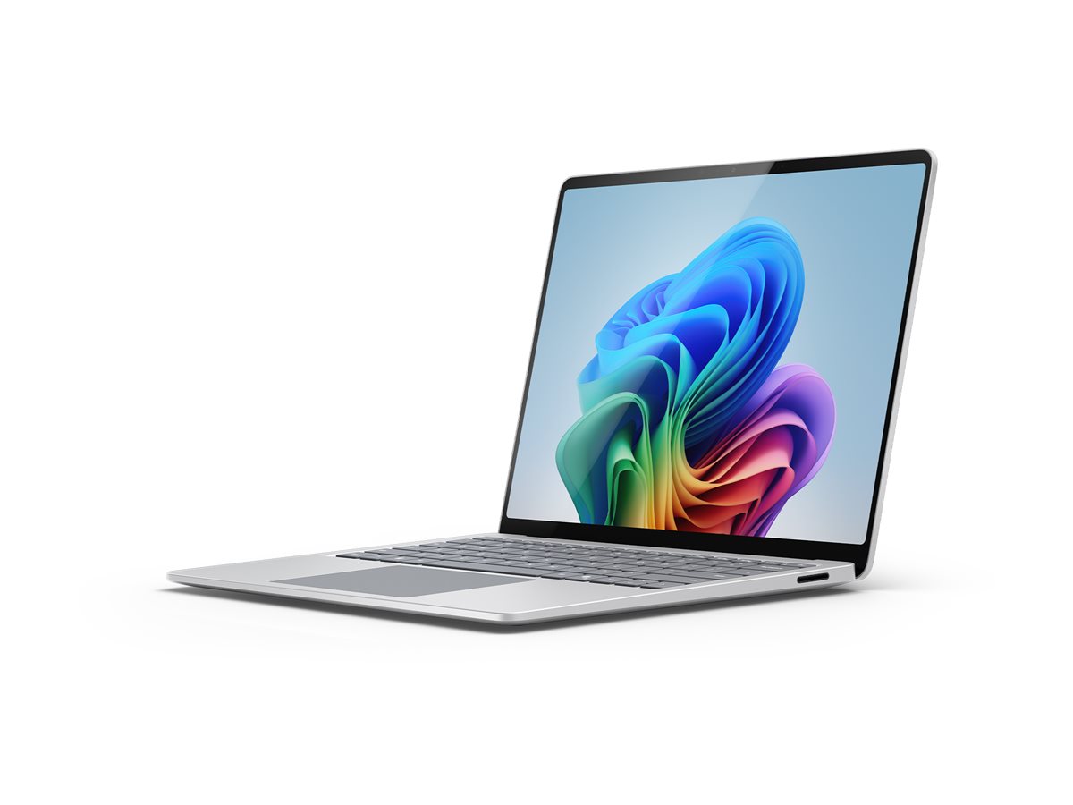 Microsoft Surface Laptop Copilot+ PC - 7th Edition - Snapdragon X Plus - X1P-64-100 / jusqu'à 3.6 GHz - Win 11 Pro - Qualcomm Adreno - 16 Go RAM - 256 Go SSD - 13.8" écran tactile 2304 x 1536 @ 120 Hz - Wi-Fi 7, Bluetooth - platine - clavier : Français - ZGV-00007 - Ordinateurs portables