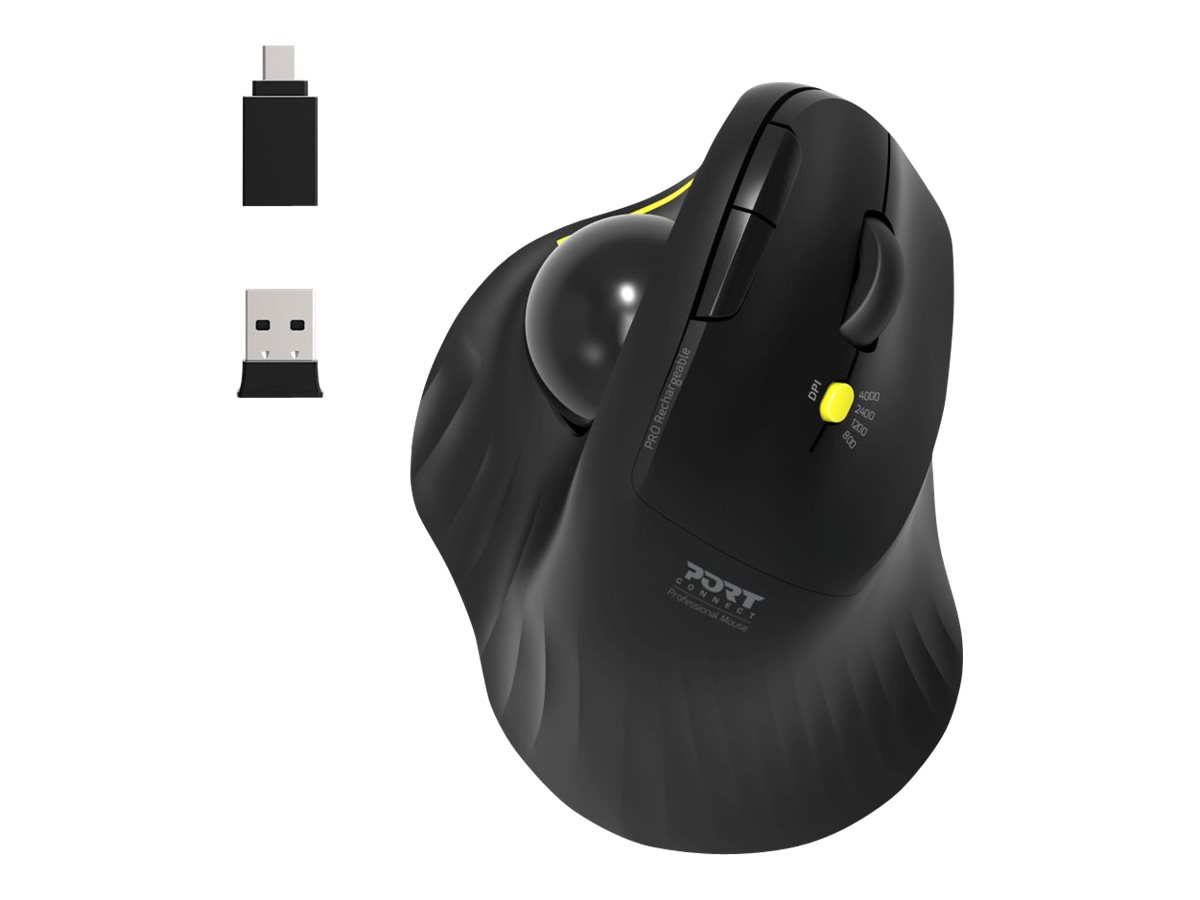 Souris ergonomique optique sans fil 2.4GHz avec récepteur USB, Haute  sensibilité 3 DPI ajustables pour