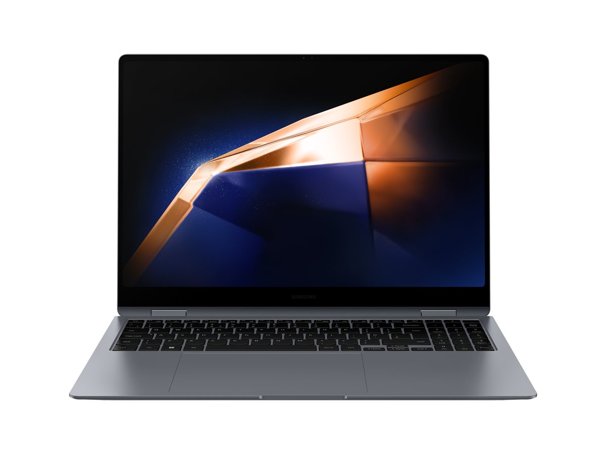 Samsung Galaxy Book4 Pro 360 - Conception inclinable - Intel Core Ultra 7 - 155H / jusqu'à 4.8 GHz - Evo - Win 11 Home - Intel Arc Graphics - 16 Go RAM - 512 Go SSD NVMe - 16" AMOLED écran tactile 1920 x 1080 (Full HD) @ 120 Hz - Wi-Fi 6E, Bluetooth - gris - clavier : AZERTY - NP960QGK-KG2FR - Ordinateurs portables