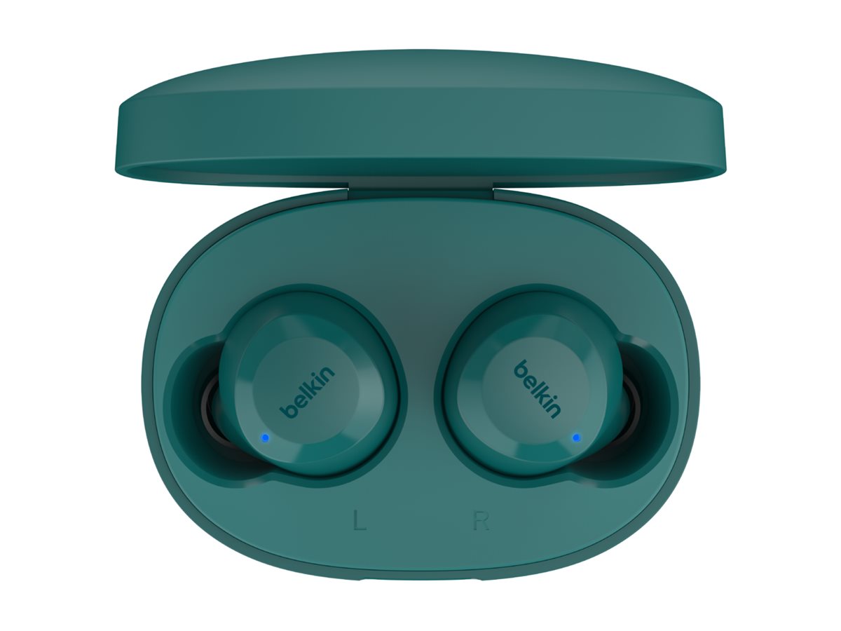 Belkin SoundForm Bolt - Écouteurs sans fil avec micro - intra-auriculaire - Bluetooth - teal - AUC009BTTE - Écouteurs