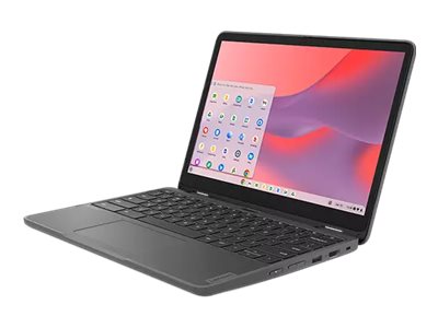 Lenovo 500e Yoga Chromebook Gen 4 82W4 - Conception inclinable - Intel N-series - N200 / jusqu'à 3.7 GHz - Chrome OS - UHD Graphics - 8 Go RAM - 64 Go eMMC - 12.2" IPS écran tactile 1920 x 1200 - Wi-Fi 6E - gris graphite - clavier : Français - 82W4000LFR - Netbook