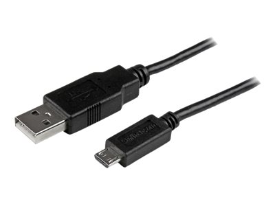 StarTech.com Câble de charge / synchronisation Micro USB longue de 3 m - Cordon USB 2.0 A vers Micro B - M/M - Noir - 0,25 mm² - Câble USB - Micro-USB de type B (M) pour USB (M) - USB 2.0 - 3 m - moulé - noir - USBAUB3MBK - Câbles USB