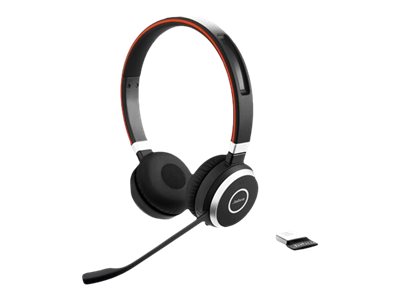 Jabra Evolve 65 SE MS Stereo - Micro-casque - sur-oreille - Bluetooth - sans fil - USB - Certifié pour Microsoft Teams - pour Jabra Evolve; LINK 380a MS - 6599-833-309 - Écouteurs