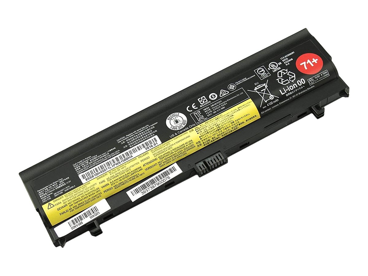 DLH - Batterie de portable (équivalent à : Lenovo 00NY486, Lenovo 00NY488, Lenovo SB10H45071, Lenovo 4X50K14089) - Lithium Ion - 6 cellules - 4400 mAh - 48 Wh - pour Lenovo ThinkPad L560 20F1, 20F2; L570 20J8, 20J9, 20JQ, 20JR - LEVO3823-B048Q2 - Batteries spécifiques