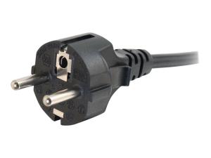 C2G Universal Power Cord - Câble d'alimentation - power CEE 7/7 (M) pour power IEC 60320 C13 - 3 m - moulé - noir - Europe - 88544 - Câbles d'alimentation