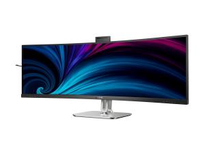 Philips 49B2U5900CH - 5000 Series - écran LED - incurvé - USB - 49" (48.8" visualisable) - 5120 x 1440 Dual Quad HD @ 75 Hz - VA - 400 cd/m² - 3000:1 - DisplayHDR 400 - 4 ms - 2xHDMI, DisplayPort, USB-C - haut-parleurs - noir - 49B2U5900CH/00 - Écrans d'ordinateur