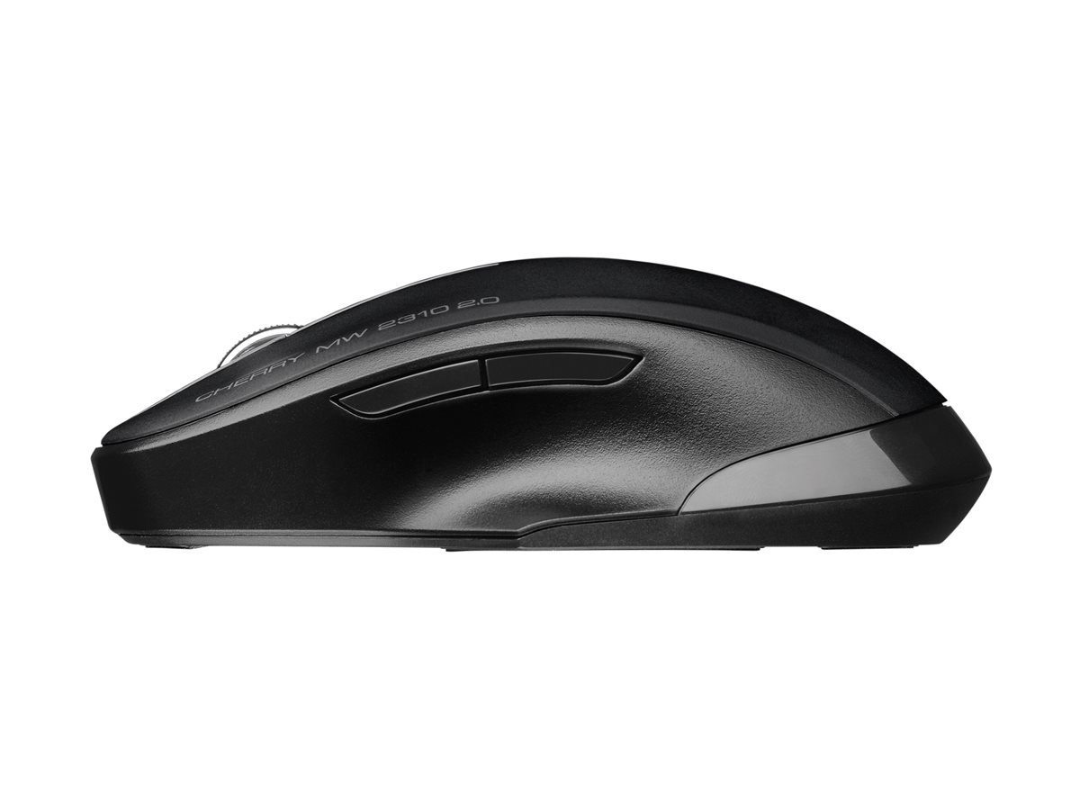 CHERRY MW 2310 2.0 - Souris - droitiers et gauchers - optique - 6 boutons - sans fil - RF, 2.4 GHz - récepteur sans fil USB - noir - JW-T0320 - Souris