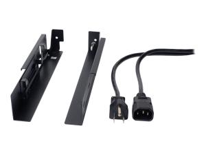 APC - Kit de montage pour rack de console KVM - noir - 1U - Conformité TAA - pour P/N: AR3106SP, SMX1000C, SMX1500RM2UC, SMX1500RM2UCNC, SMX750C, SMX750CNC, SRT5KRMXLW-TW - KVM-LCDMOUNT - Accessoires pour serveur