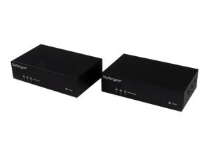 StarTech.com Extender HDMI sur Cat5e / Cat6 - Amplificateur HDMI - Power over Cable - RS232 - IR - Ethernet 10/100 -  Ultra HD 4K - 100 m - Rallonge vidéo/audio/infrarouge/série - plus de CAT 5 - jusqu'à 100 m - pour P/N: SVA12M2NEUA, SVA12M5NA - ST121HDBT5 - Prolongateurs de signal