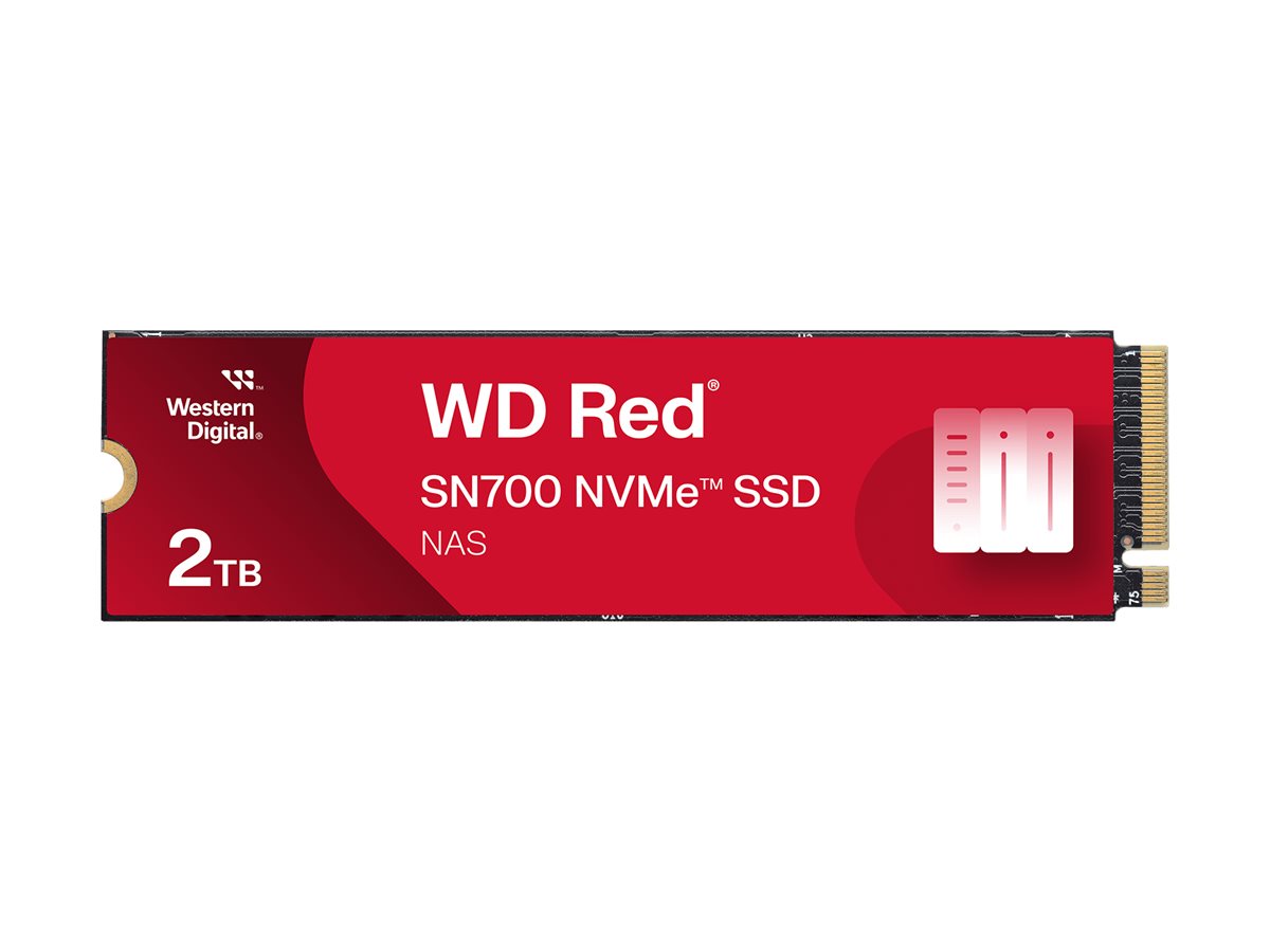 WD Red SN700 WDS200T1R0C-68BDK0 - SSD - 2 To - interne - M.2 2280 - PCIe 3.0 x4 (NVMe) - WDS200T1R0C-68BDK0 - Disques SSD