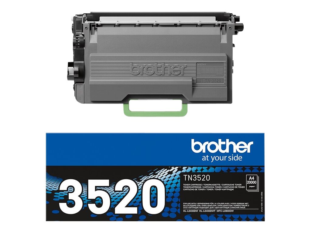 Brother TN3520 - Noir - original - cartouche de toner - pour Brother HL-L6400, MFC-L6900, MFC-L6970 - TN3520 - Cartouches de toner